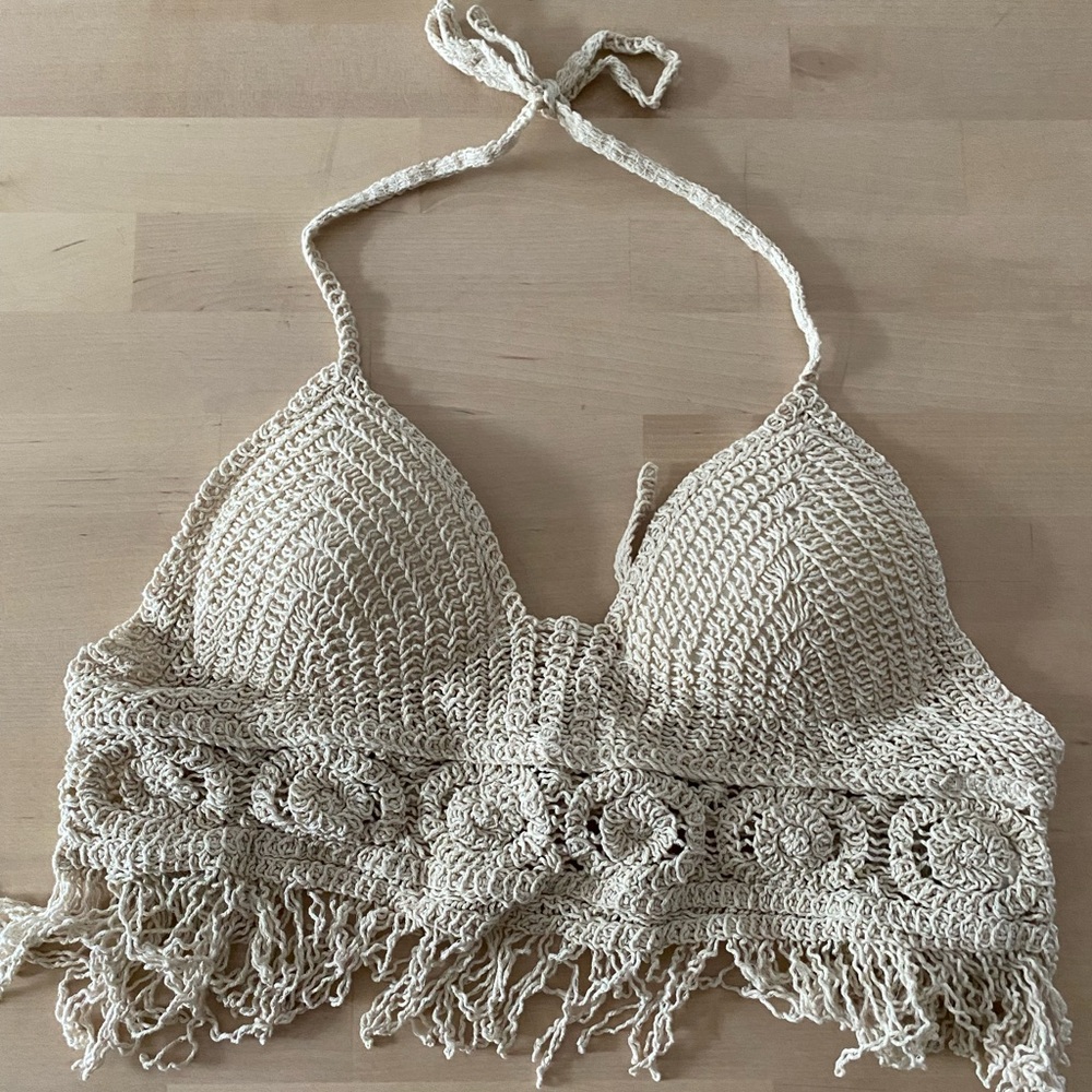 SHEIN crochet halter top